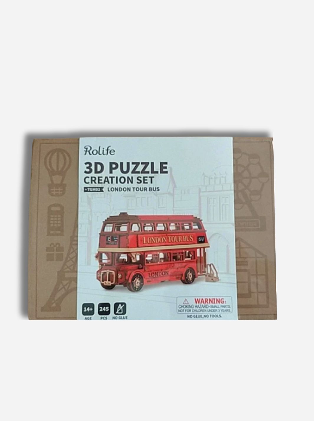 Puzzle 3D Bus Londonien Bois