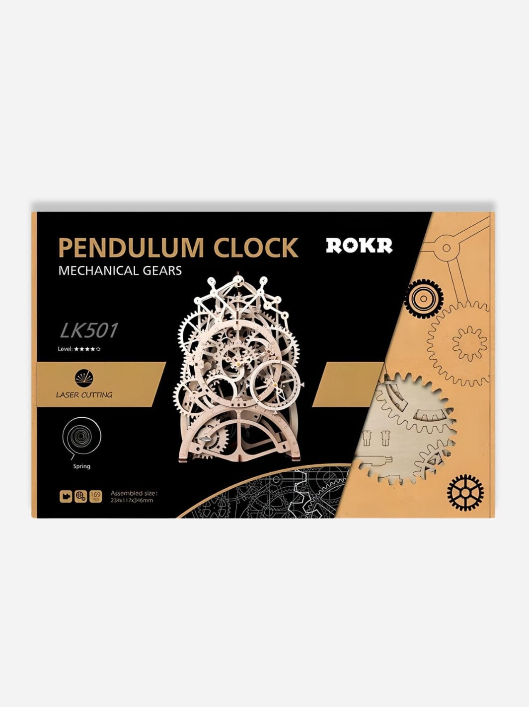 Puzzle 3D bois horloge Bois