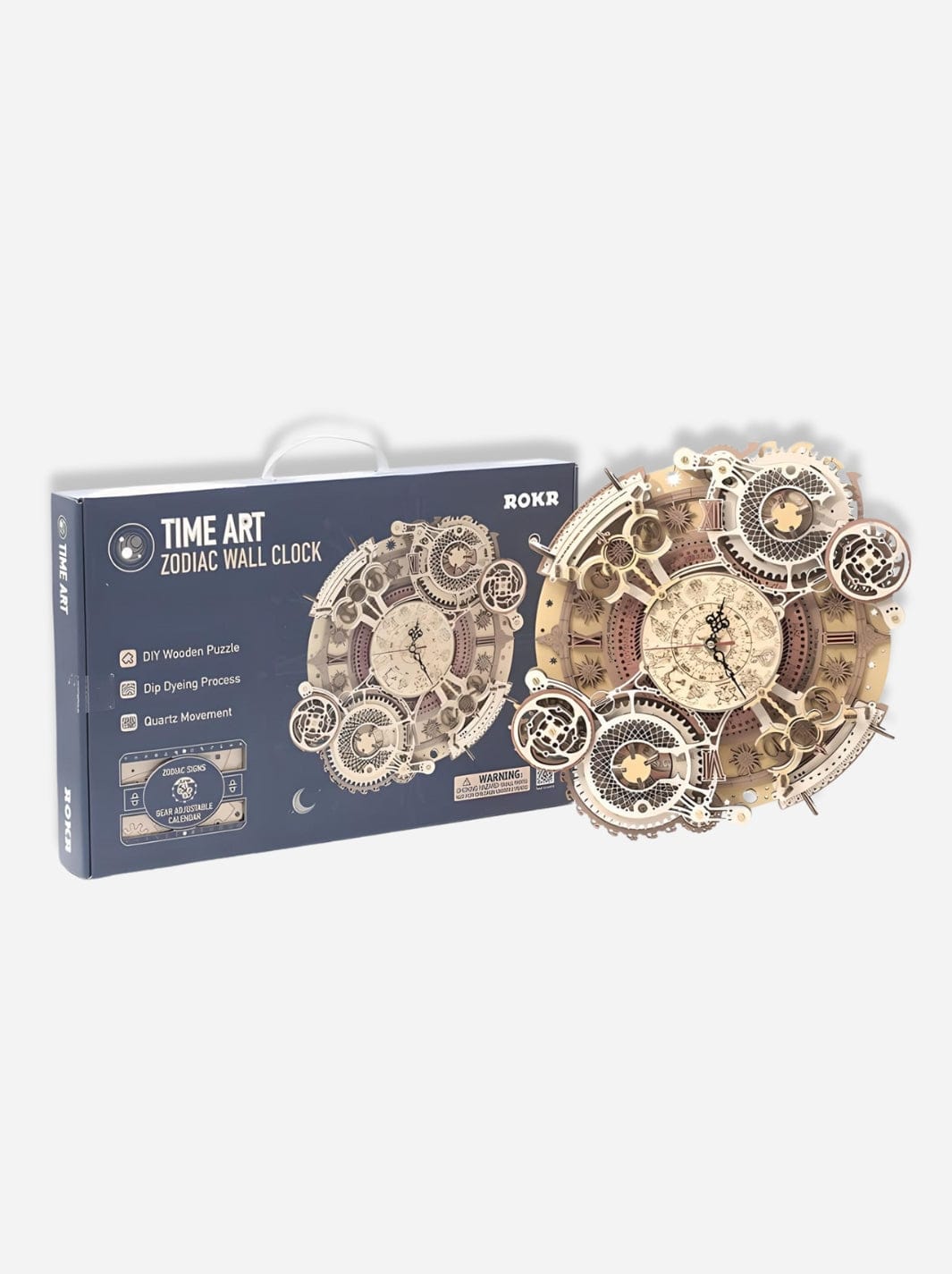 Puzzle 3D en bois horloge du zodiaque Bois