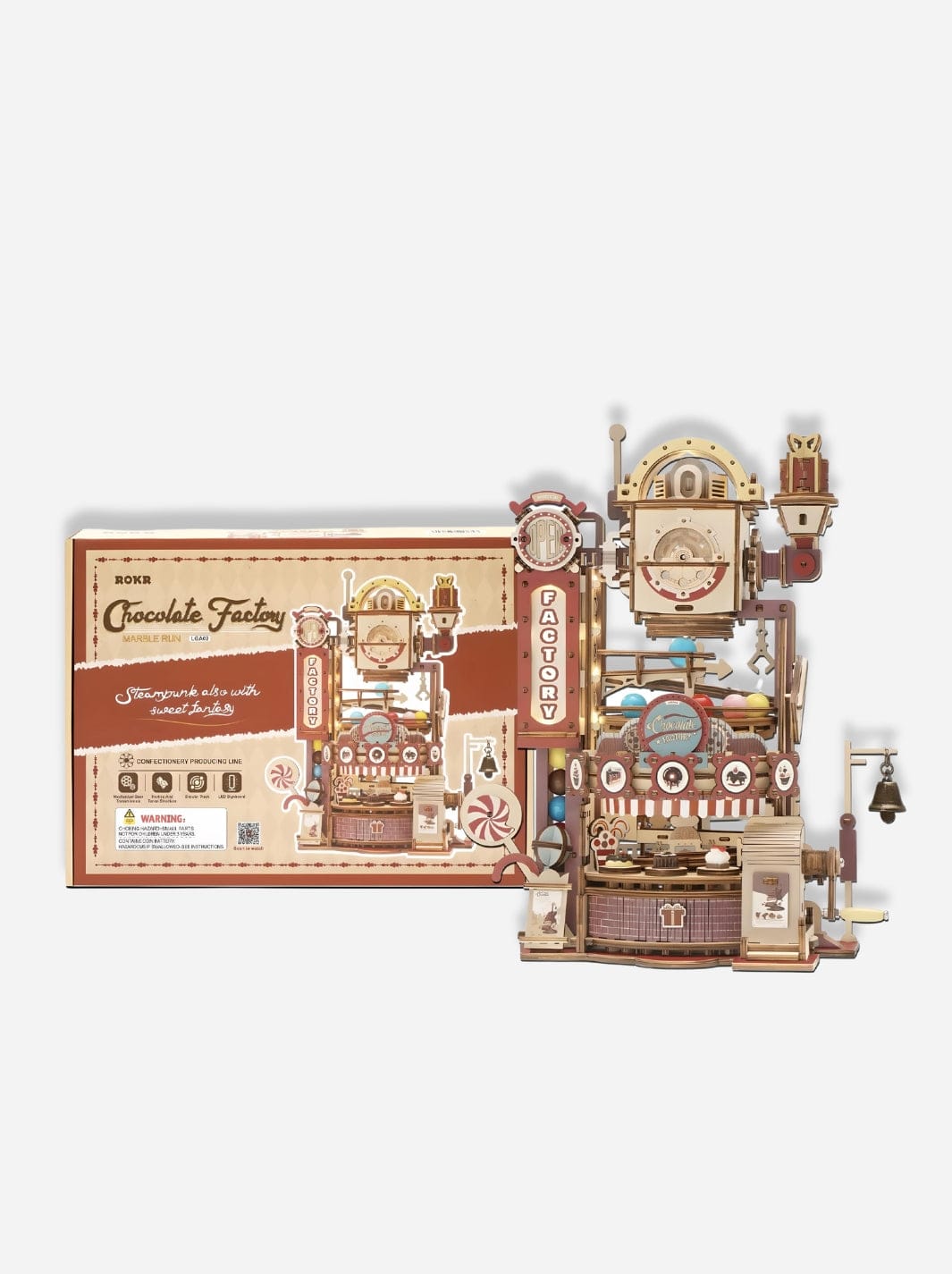 Puzzle 3D en bois la chocolaterie Bois