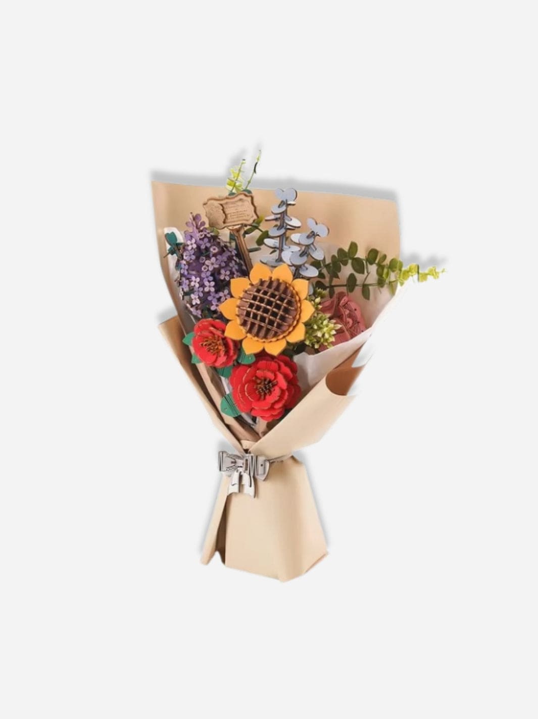 Puzzle 3D en bois le bouquet de fleurs d'automne Bois