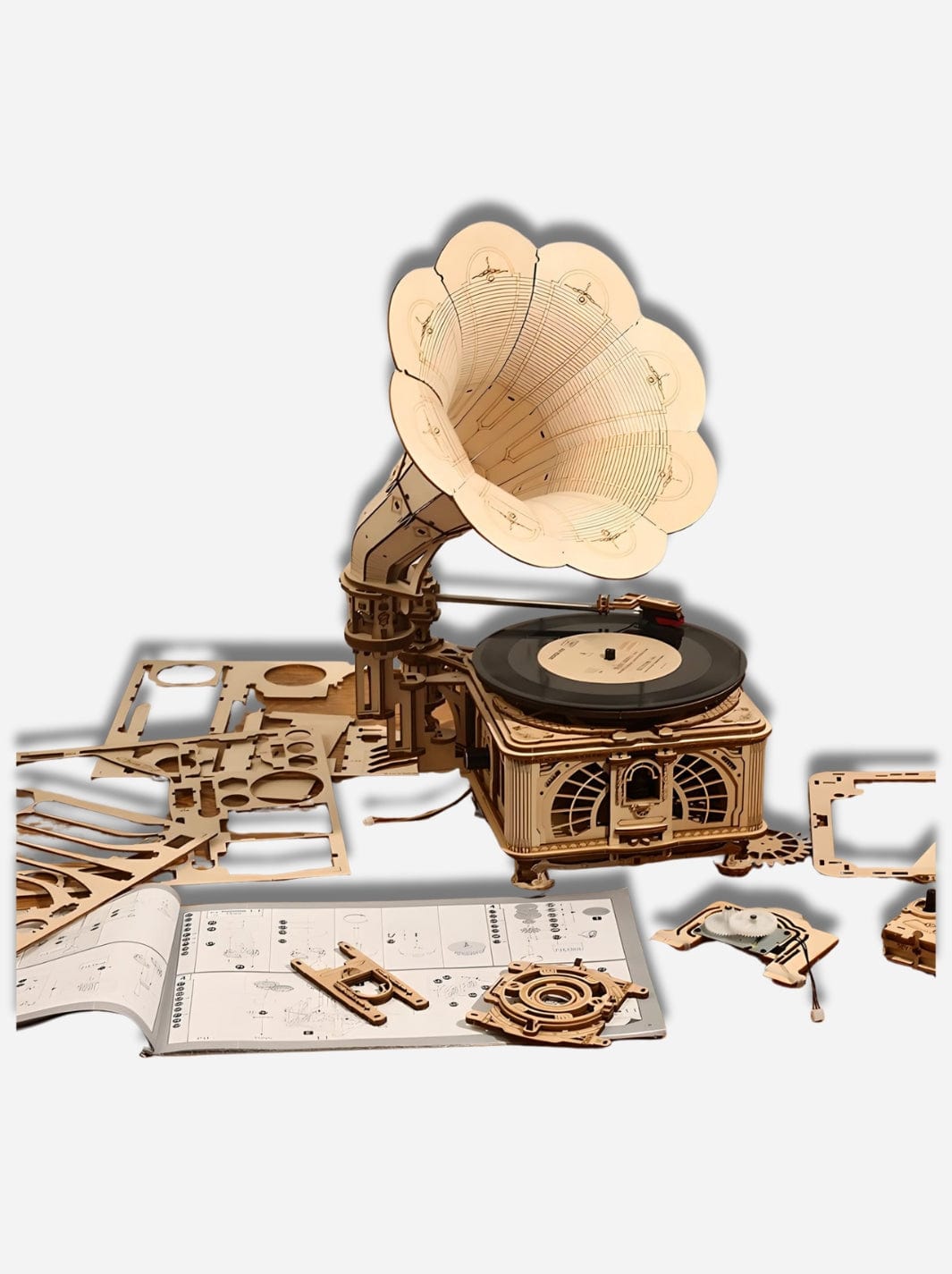 Puzzle 3D en bois Le Gramophone