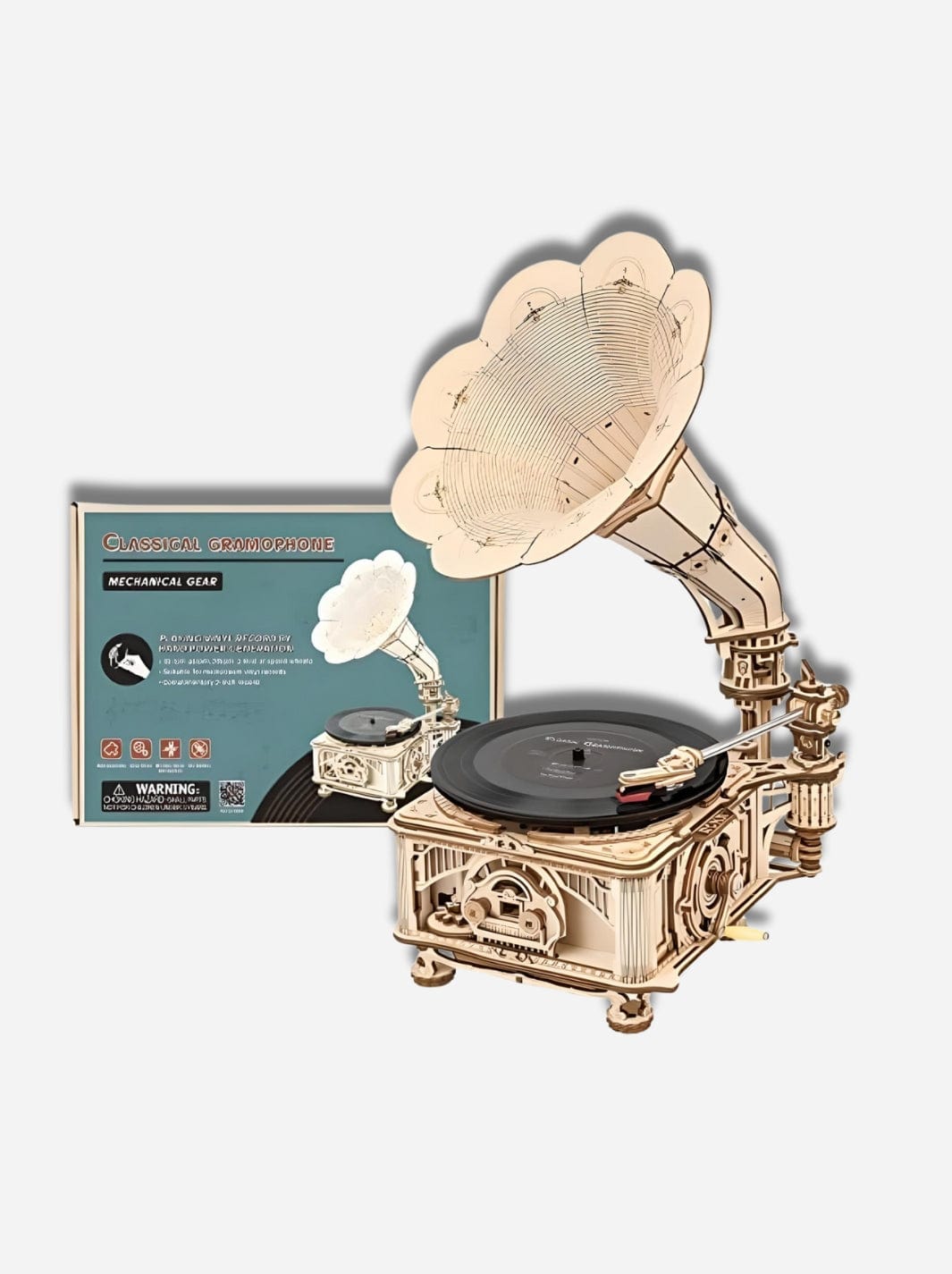 Puzzle 3D en bois Le Gramophone