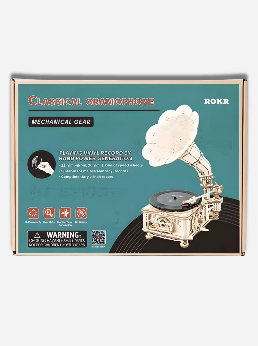 Puzzle 3D en bois Le Gramophone Bois