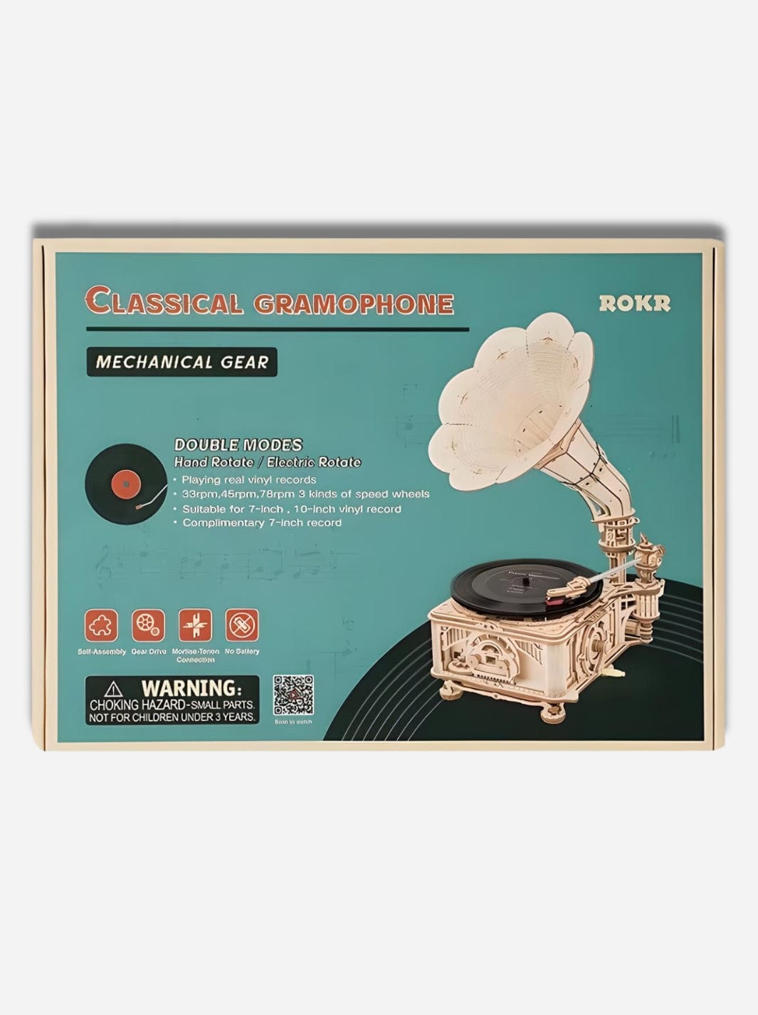 Puzzle 3D en bois Le Gramophone Electric Version