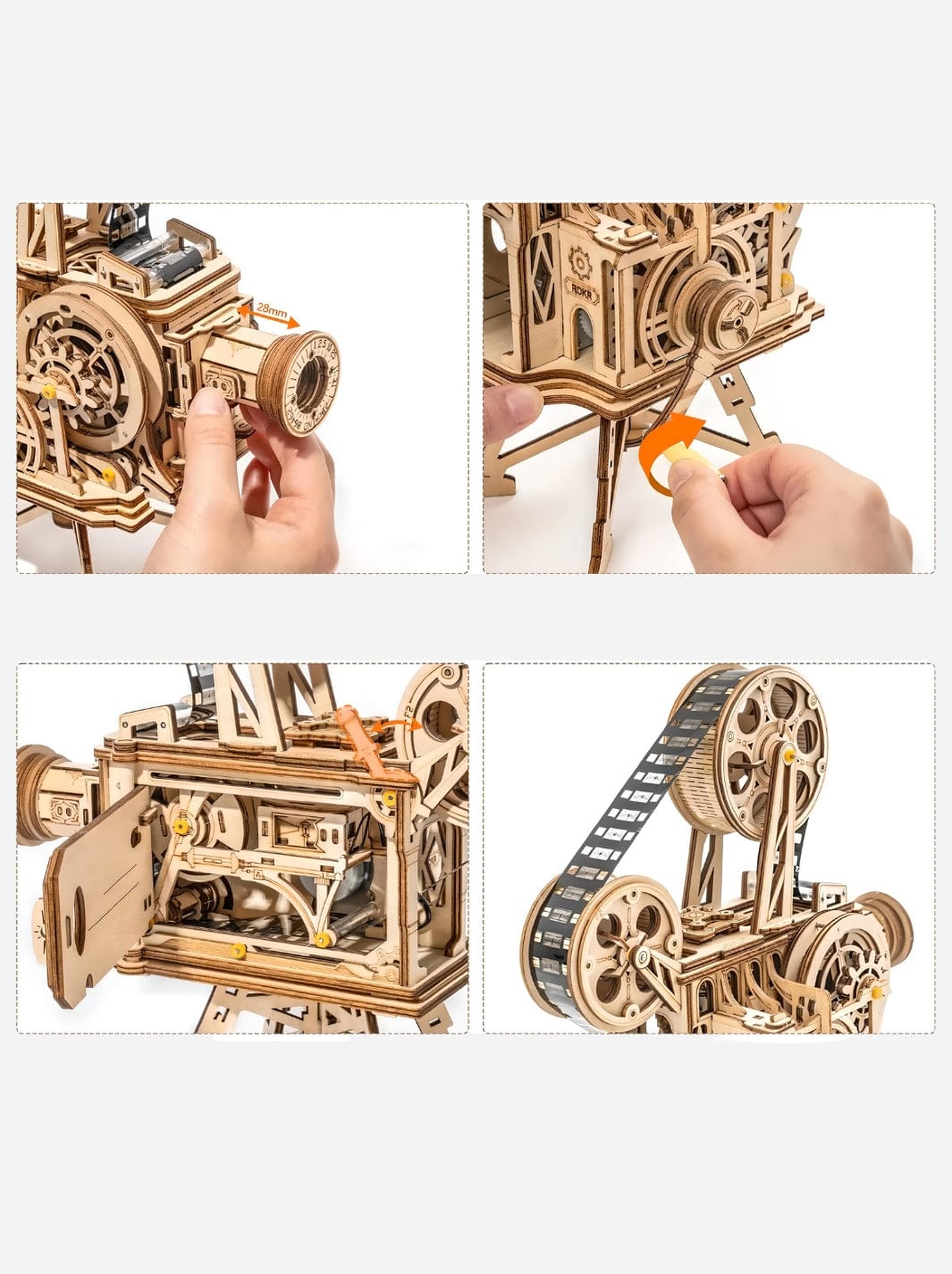 Puzzle 3D en bois le Projecteur Bois