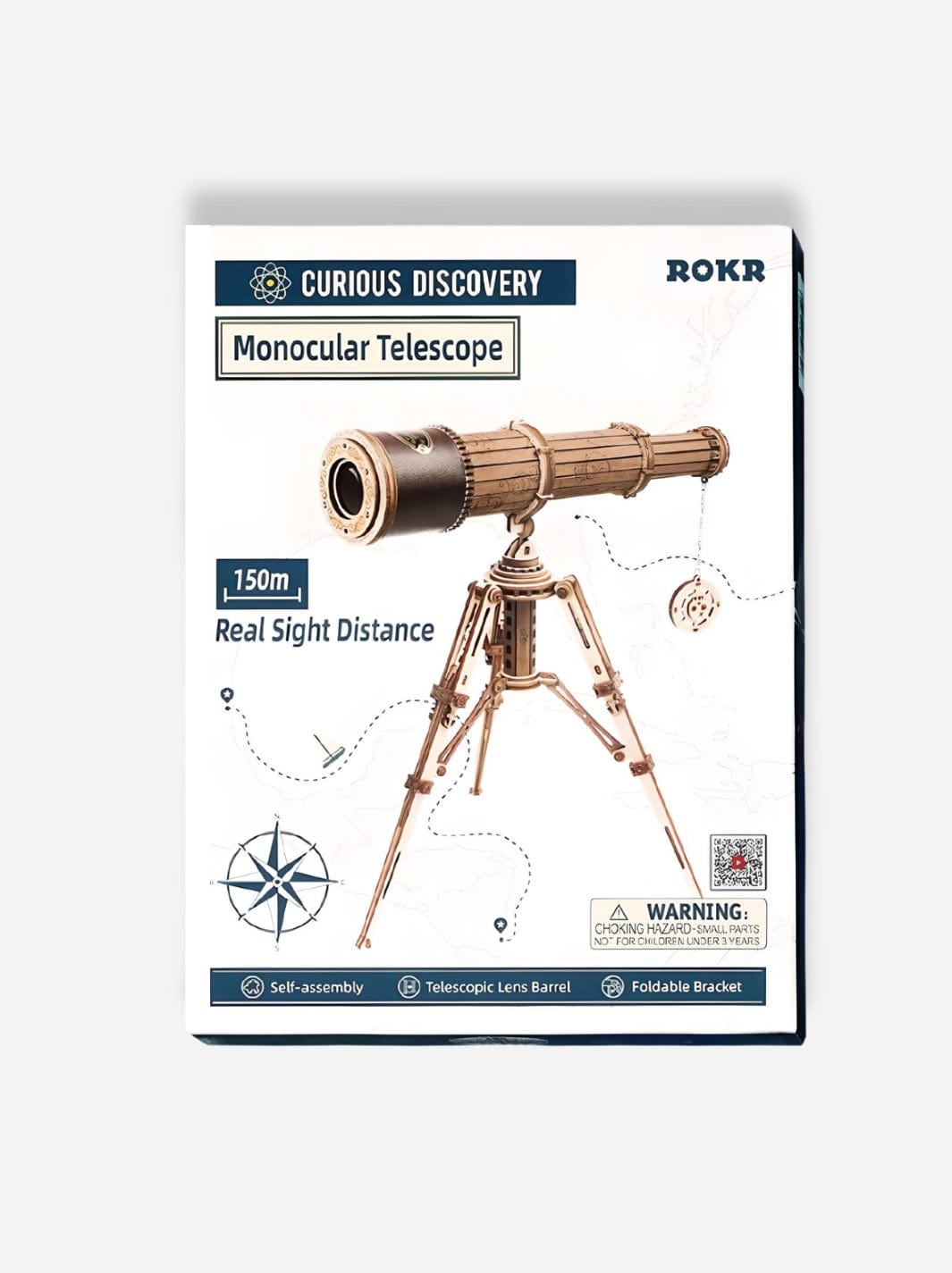 Puzzle 3D en bois le télescope Bois