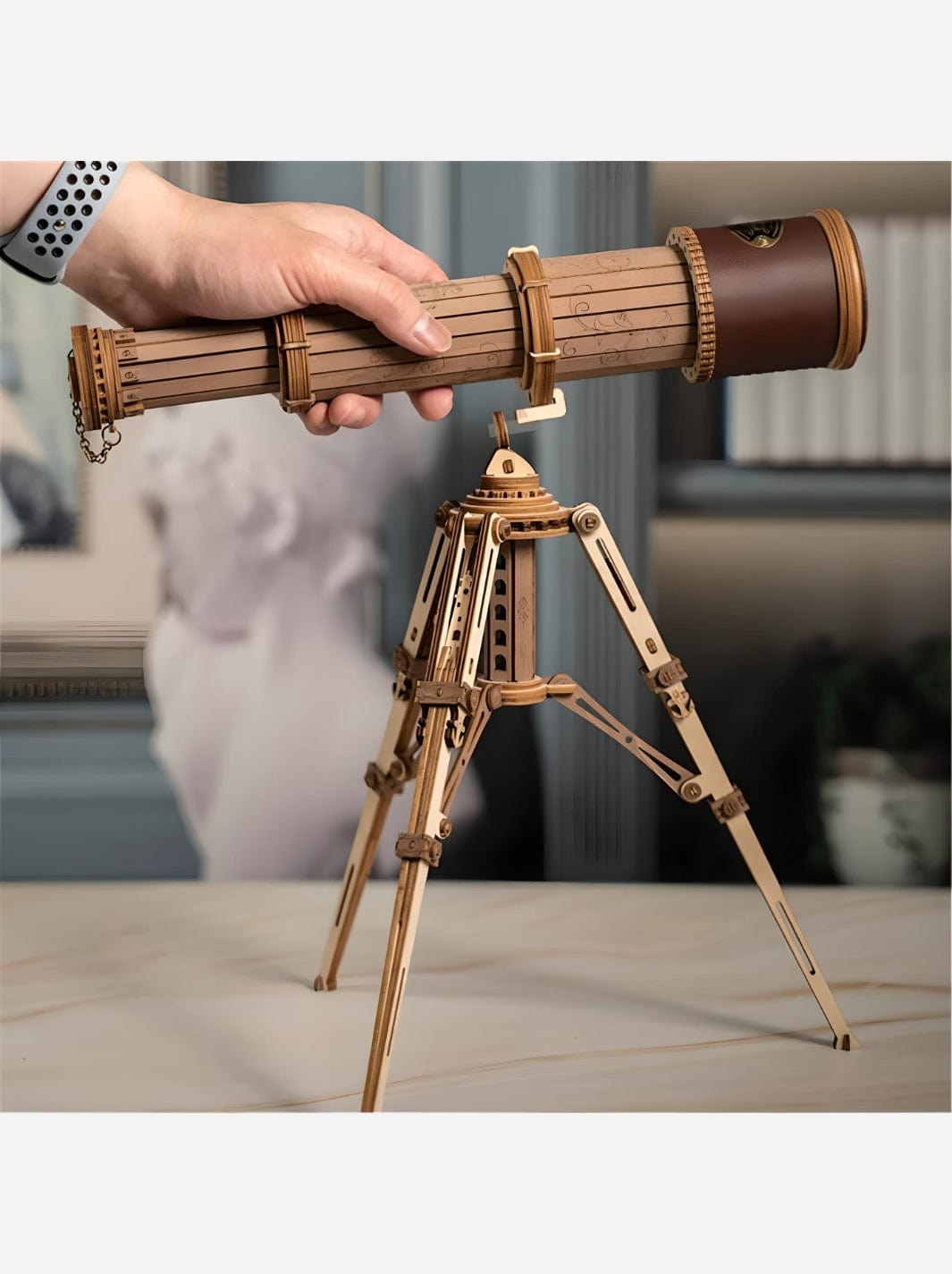 Puzzle 3D en bois le télescope Bois