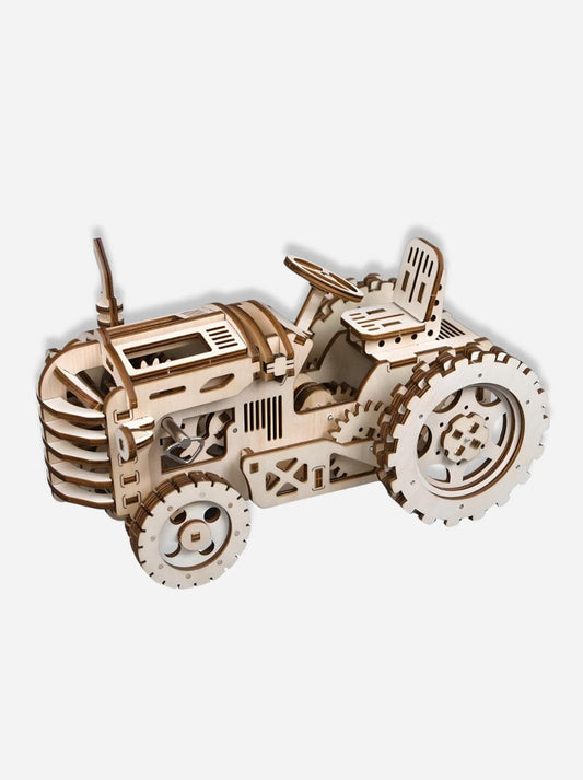 Puzzle 3D en bois le vieux tracteur Bois