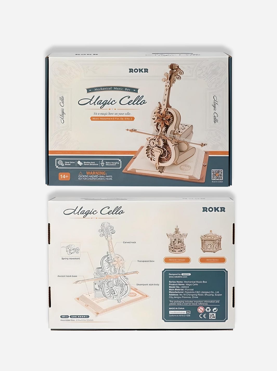 Puzzle 3D en bois le violoncelle Bois