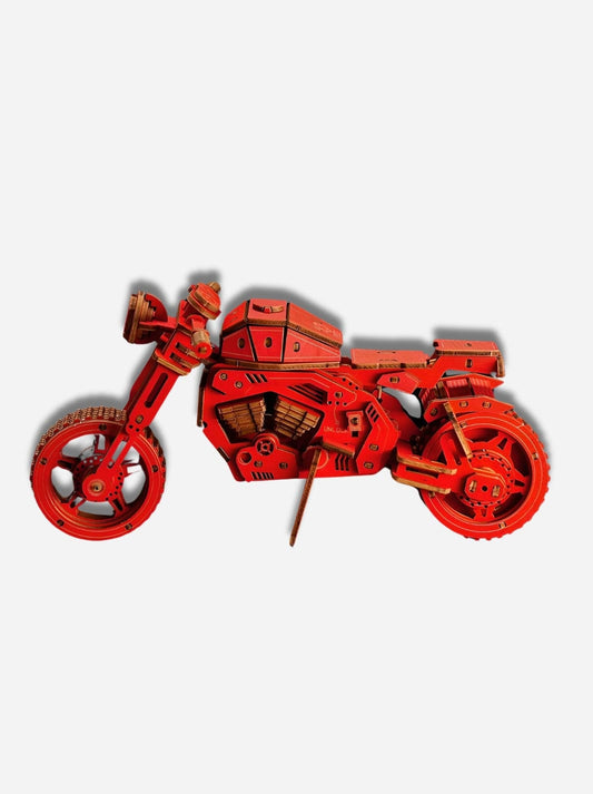 Puzzle 3D en bois moto