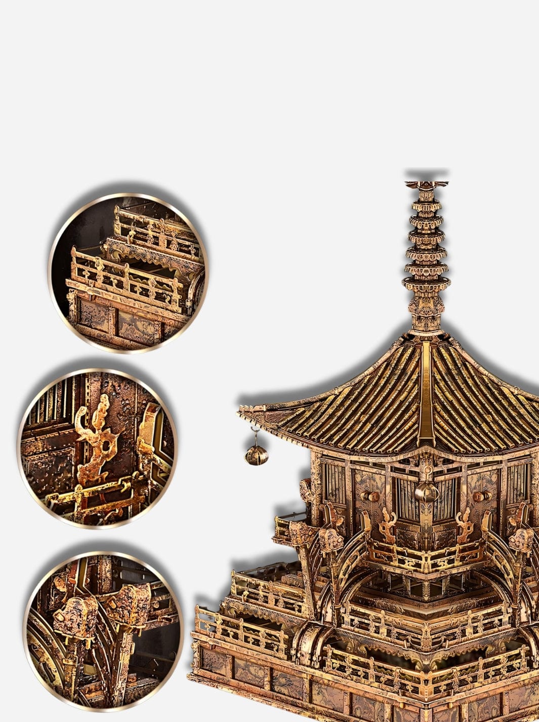 Puzzle 3D en métal la Pagode Métal