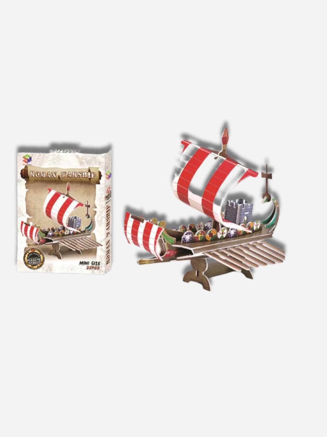 Puzzle 3D enfant Bateau de Guerre le Roman EPS