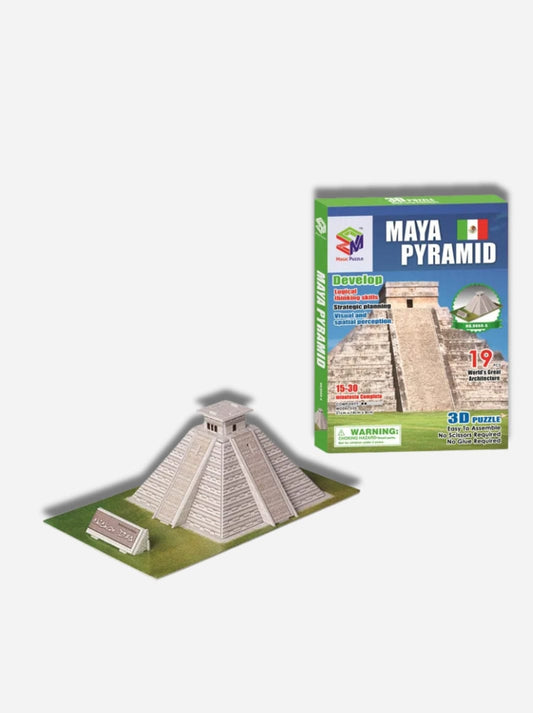 Puzzle 3D enfant la Pyramide Maya EPS