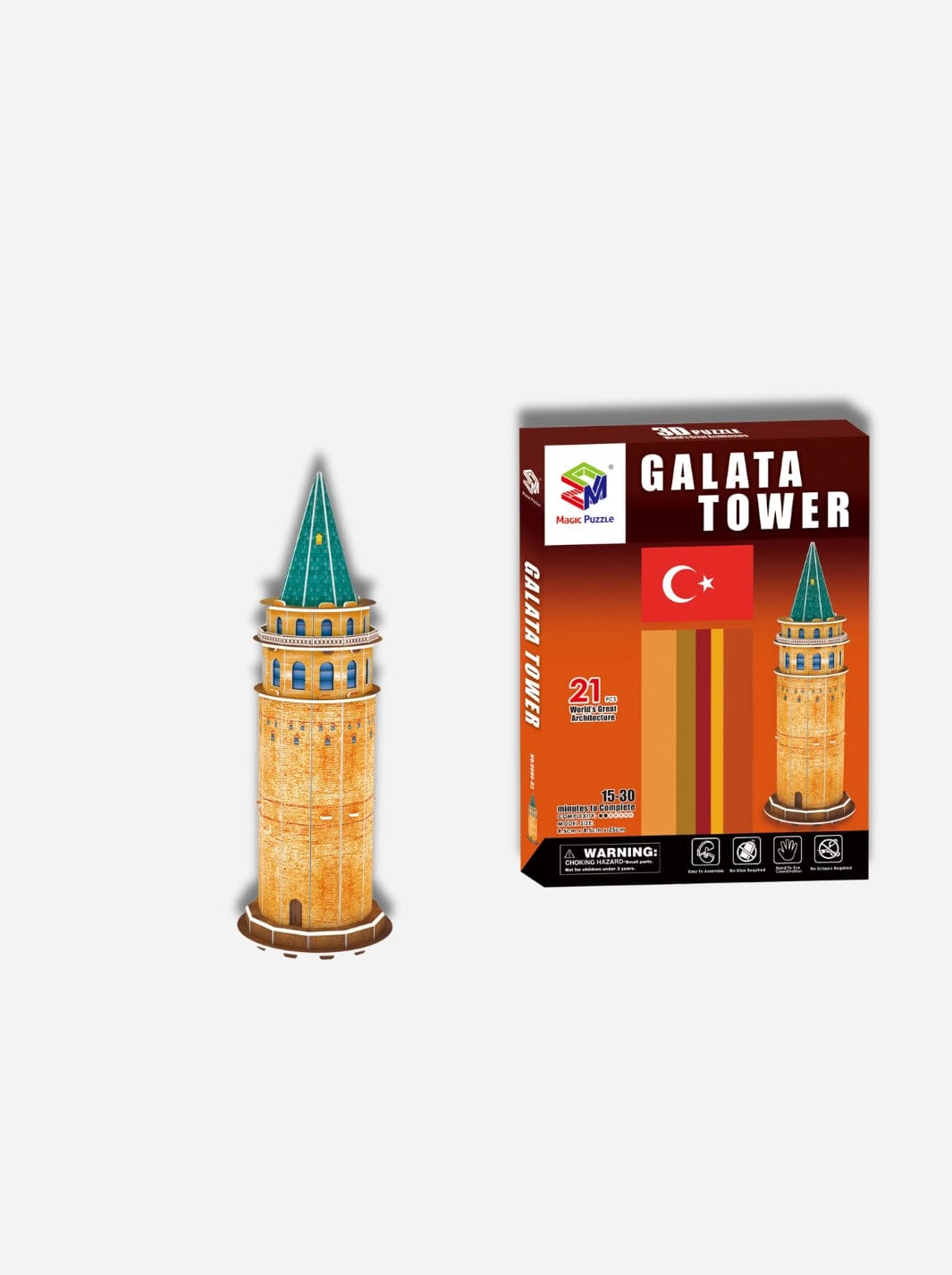 Puzzle 3D enfant la Tour Galata EPS