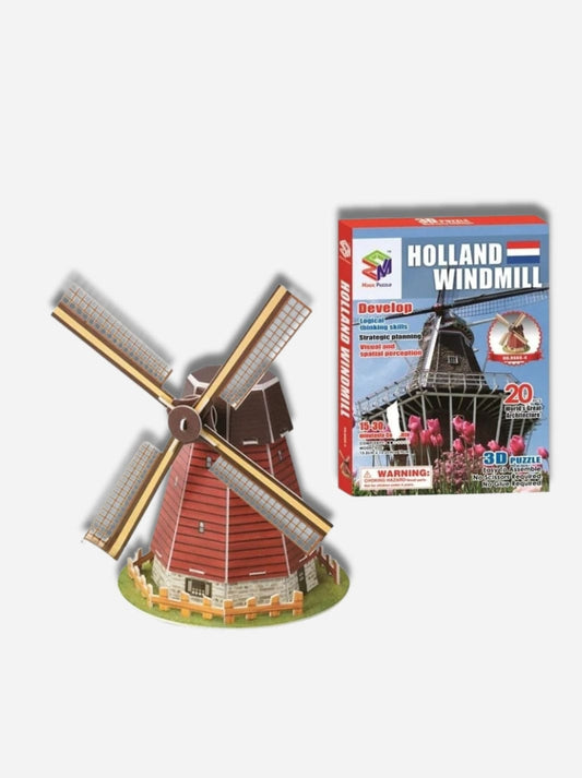 Puzzle 3D enfant le Moulin Hollandais EPS