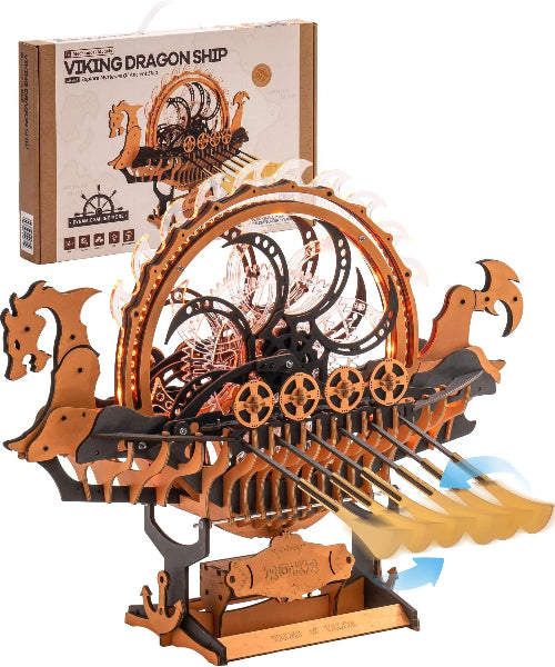 puzzle 3d en bois le bateau du dragon